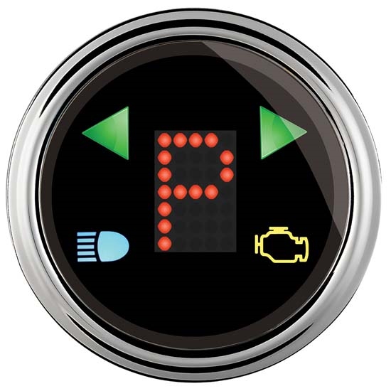 Auto Meter 1460 Designer Blk Digital PRNDL Trans Shift Indicator Gauge Auto Meter 1460 Designer Blk Digital PRNDL Trans Shift Indicator Gauge