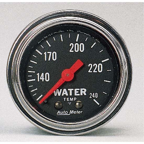 Auto Meter 2432 Traditional Chrome Mechanical Water Temperature Gauge Auto Meter 2432 Traditional Chrome Mechanical Water Temperature Gauge