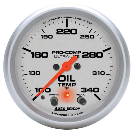 Auto Meter 4440 Ultra-Lite Digital Stepper Motor Oil Temperature Gauge Auto Meter 4440 Ultra-Lite Digital Stepper Motor Oil Temperature Gauge