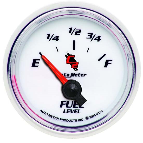 Auto Meter 7113 C2 Air-Core Fuel Level Gauge, 2-1/16 Inch Auto Meter 7113 C2 Air-Core Fuel Level Gauge, 2-1/16 Inch