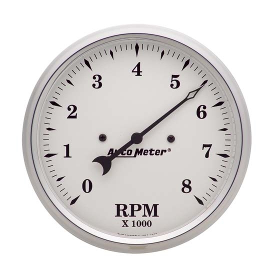 Auto Meter 1699 Old-Tyme White Air-Core In-Dash Tachometer, 5 Inch Auto Meter 1699 Old-Tyme White Air-Core In-Dash Tachometer, 5 Inch