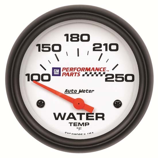 Auto Meter 5837-00407 GM White Air-Core Water Temperature Gauge Auto Meter 5837-00407 GM White Air-Core Water Temperature Gauge