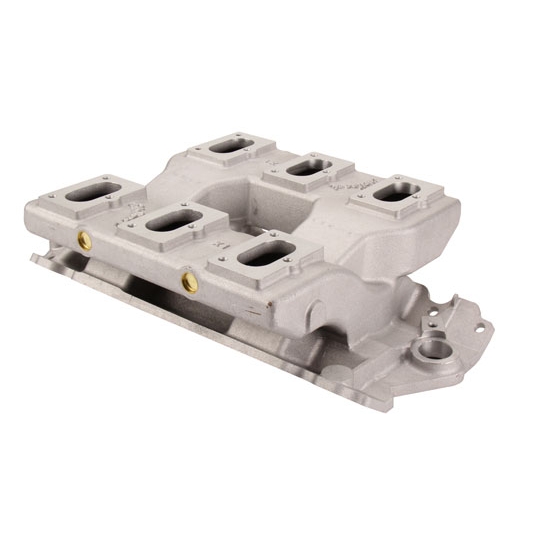 Edelbrock 2150 Small Block Chevy 6-Carb X1 Ram Log Intake Manifold Edelbrock 2150 Small Block Chevy 6-Carb X1 Ram Log Intake Manifold