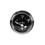 Stewart Warner Individual Fuel Level Gauge Black Face