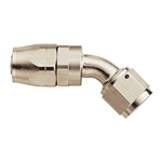 45 Degree AN10 Hose End Fitting Nickel