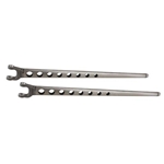 Split Wishbone Radius Rods w/ Holes (Pair)