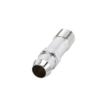 Chrome Heater Hose Fitting Long 3/4