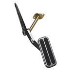 1967-1969 Camaro/Firebird Billet Aluminum Throttle Pedal Assembly w/Rubber - Black