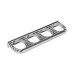 Finned 4 Gauge Panel Polished