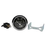 Stewart Warner Wings Electric Water Temp Gauge Black Face