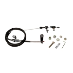 Lokar Black Stainless Steel Ford AOD Kickdown Cable Kit