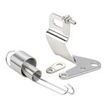 Lokar Universal Throttle Cable Bracket/Spring Kit - Polished Stainless Finish