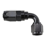 Black Full Flow Fitting - 90 Degree AN 8