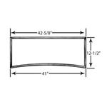 1928-29 Model A Roadster Windshield Frame 2 Inch Chopped Plain Steel