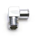 Chrome Heater Hose Fitting 90 Degree 5/8