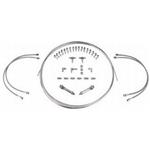 Stainless Steel -3 AN Brake Line Kit 3-Hose 20 Ft. Tubing