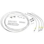 Stainless Steel -3 AN Brake Line Kit 4-Hose 20 Ft. Tubing