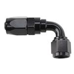 Black Full Flow Fitting - 90 Degree An 6