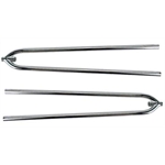 Front Hairpin Radius Rods 27 Inch Chrome Steel