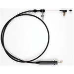 Lokar Black Stainless Steel TH350 Kickdown Cable Kit