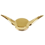 Undrilled Gull Wing Cap Brass