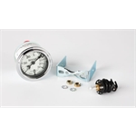 Stewart Warner Individual Boost Gauge White Face
