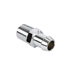 Chrome Heater Hose Fitting Short 5/8