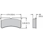 Poly B Brake Pad S/L Set of Four