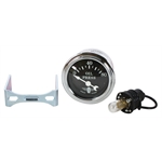 Stewart Warner Wings Electric Oil Pressure Gauge Black Face
