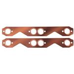 S/B Chevy Copper Exhaust Gaskets Round Port