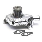 Polished Ribbed Aluminum Water Pump
