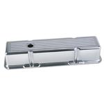1960-1986 S/B Chevy Tall Aluminum Valve Covers Ball Milled
