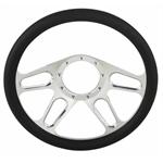 Chrome-Plated Billet 4-Slot Steering Wheel