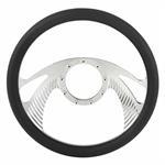 Chrome-Plated Billet Boomerang Style Steering Wheel