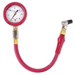 Safety Racing Liquid-Filled Tire Pressure Gauge w/ Hose