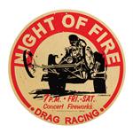 Night of Fire - Metal Sign