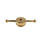 1909-1927 Ford Drilled Dog Bone Cap Brass