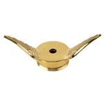Drilled Gull Wing Cap Brass