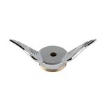 Drilled Gull Wing Cap Chrome
