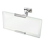Rectangular Roadster Open Car Mirror Chrome