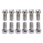 Chrome Header Bolts Std Hex Head 3/8