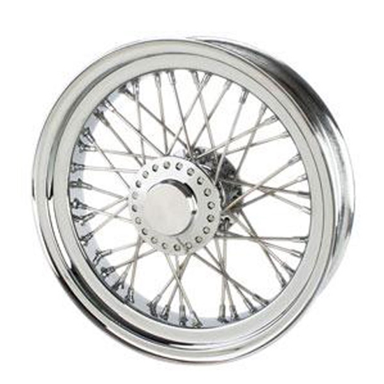 New Dayton Wire Wheels 6050116035040 16" x 3 5" Wire Spoke Wheel Chrome