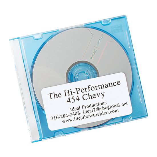 New Hi Performance 454 Chevy Instructional DVD, From Bare Block to 800