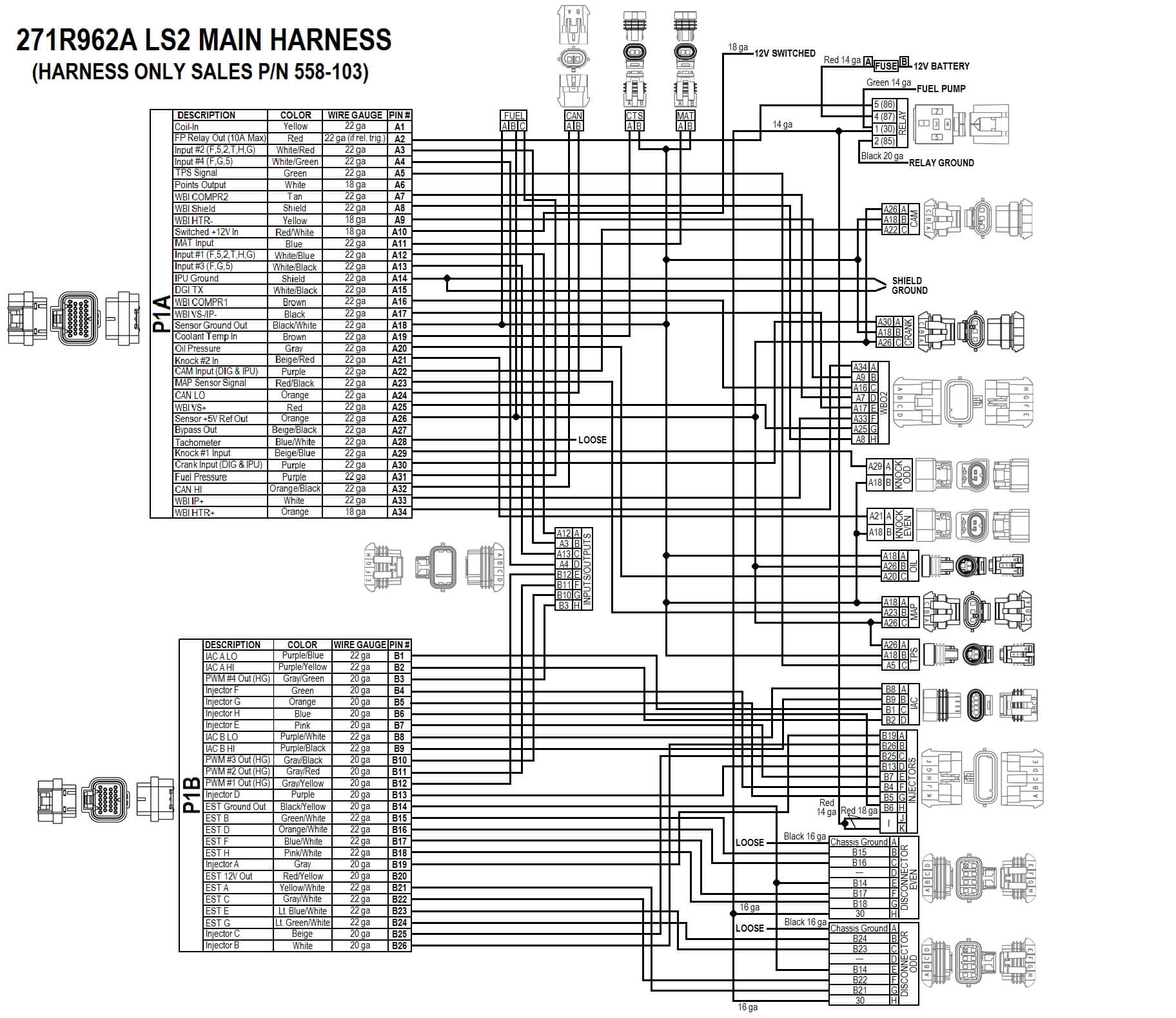 Holley Terminator X Inputs And Outputs Wiring Diagram