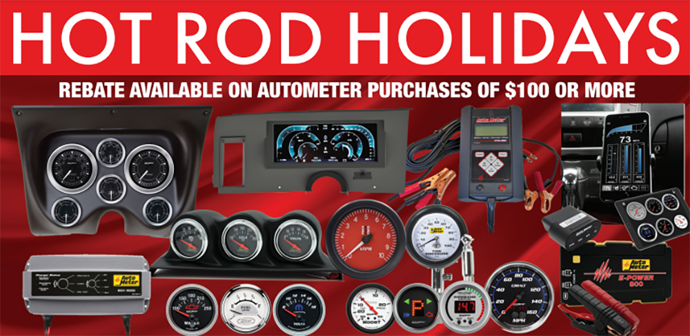 AutoMeter Hot Rod Holiday Rebate Banner